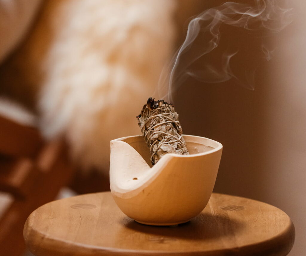 Sage burning facilitators in residence